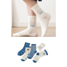 5'li Kadın Desenli Çorap Setleri No:14