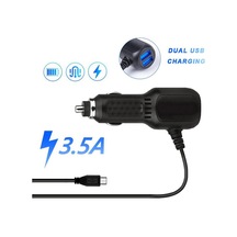 Araç Kamerası Araç Şarj Cihazı 12v - 24v 3.5a 3.5m Dvr Şarj Kablosu Straight Mini Usb