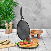 Granit Kaplama Tavası 26 Cm Yapışmaz Yüzeyli İdeal, Pankek Ve Omlet Tavası