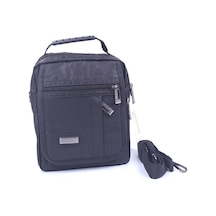 Seventeen 902 Siyah Erkek Büyük Kapaklı El Ve Omuz Çantası