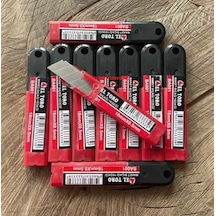 Eltoro Maket Bıçağı Yedeği 0,5mm Falçata Yedeği 18mm 10pk Karbon Çelik