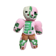 Minecraft Büyük Dev Zombi Robot Pembe İthal Premium Sevimli Karakter Oyuncak 35 Cm
