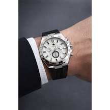 Audemars Piguet Model Silikon Kayış Erkek Kol Saati Gümüş-siyah - 814725731 Siyah
