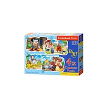 Castorland Puzzle 3+4+6+9 Parça Çizgi Kahramanlar Çocuk Puzzle