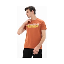 AR-MA Arma Erkek Slim Fit Bisiklet Yaka Tişört Y25344452201 Pembe