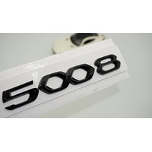 Dk Tuning Peugeot 5008 Ön Kaput Ve Bagaj 20-22 Parlak Siyah Yazı