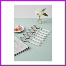 Bezos 6 Lı Paslanmaz Çelik Soft Beyaz Yemek Kaşığı Seti Bty