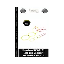 Premium Scx-1131 Altıgen Çember Aksesuar Bina Ofis Çok Renkli