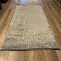 Hoom Rugs Cotton 1141 Gri Yıkanabilir Antibakteriyel Modern Halı Gri
