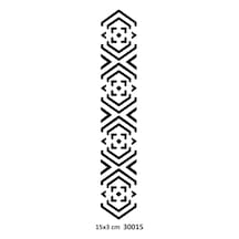 Airbrush Tattoo Geometrik Kol Şerit Yapışkanlı Stencil Süsleme Ve Boyama Kalıbı