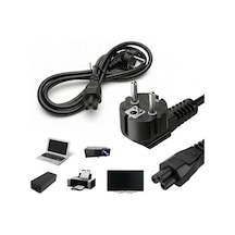 1.2 Metre Laptop Notebook Adaptör Tv Monitör Yazıcı Uyumlu C5 Yonca Güç Kablosu 250v