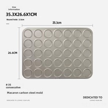 Skycity Evde Pasta Pişirme Aleti: 35'li Altın Kaplama Anti Yapışkan Kalıp, Kurabiye, Makaron Ve Kakao Gevrekleri İçin Altın