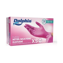 Pembe Nitril Eldiven Pudrasız Xs 100'lü Paket Çok Renkli