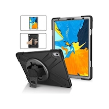 Apple iPad Uyumlu, Pro 11 İnch 2021-2020-2018 3 Katmanlı Standlı Zırh Kılıf- 5775