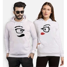 Tshirthane Glasses Gözlük Sevgili Kombinleri Kapüşonlu Kombini