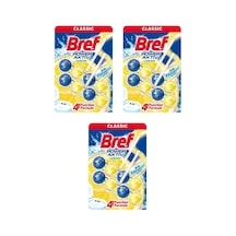 Bref 3'lü Power Aktif Limon Klozet Bloğu 2 x 50 G