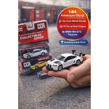 Bmw M4 Gt3 1:64 Hobbiez World Die-cast Metal Model Araba Koleksiyonluk Beyaz Cca Seri 14+