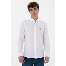 U.S. Polo Assn. U.s. Polo Assn. Erkek Uzun Kollu Regular Gömlek 2084126 Beyaz