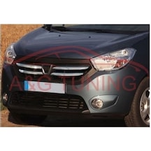 Dacia Dokker Krom Ön Panjur 2013 Üzeri 4 Parça Paslanmaz Çelik N11.4309