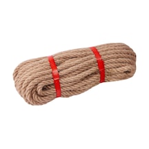 Jüt Halat 8 Mm 20 M, Doğal Kenevir İp, 4 İp, Kalın Jüt İp, Bükülmüş, Halat, Bahçe, El İşi İçin, Kendin Yap Dekorasyon İpi, Tırabzan Halatı, Gemi İstifleme İpi, Paket İpi