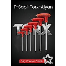 Zenvia Tor-x Profesyonel T-kollu Torx Alyan Anahtar Seti 6 Parça - Güç Ve Hassasiyet Bir Arada 722633 Znv2023