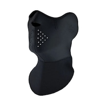 Ebakbak Motosiklet Yüz Boyun Koruyucu Neopren Maske Siyah