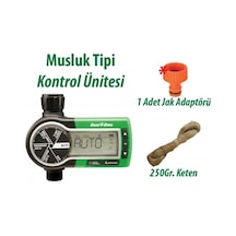 Rain Bird 1zehtmr Musluk Tipi Kontrol Ünitesi 1 İstasyonlu, Teflon Ve Adaptör Seti