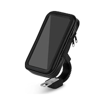 Su Geçirmez Fermuarlı Kılıflı Bağlantılı Cüzdanlı Uyumlu Telefon Tutacağı Motorsiklet Telefon Tutucu