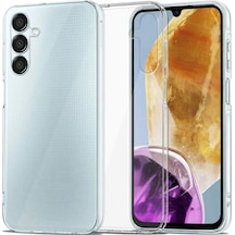 Samsung Galaxy Uyumlu M15 Kılıf Kamera Korumalı Silikon Şeffaf Kapak