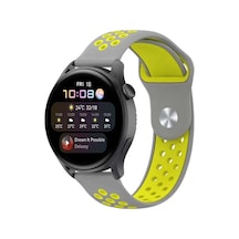 Watch 20mm Spor Delikli Kordon - Gri-yeşil Bz8683140521790