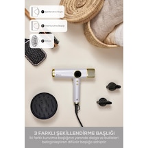 Karaca Hypersonic Saç Kurutma Makinesi D6 Water ION Beyaz Silver