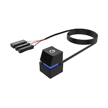 Nnbılı Nnbılı 2m Renkli Led Pc Güç Düğmesi Uzatma Kablosu - Anakart Başlatma, Ev/ofis 2M