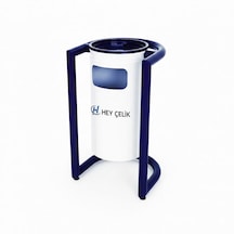 Park Ve Bahçe Çöp Kovası P&b-808 Dış Mekan Metal Çöp Kutusu Hey Çelik