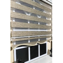 Zebra Stor Perde Kahverengi Etek Dilimli Z-stb400v05