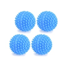 Pvc Yeniden Kullanılabilir Kurutma Makinesi Çamaşır Topu Mavi 4'lü