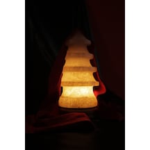 Doğal Çam Ağacı Tasarımlı Çankırı Kaya Tuzu Lambası Gece Lambası