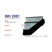 WUNDER WH2081 HAVA FİLTRESİ - HONDA CİVİC IX ,1.4 İ V-TEC 2012/02
