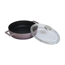 Lava Döküm Çok Amaçlı Yayvan Tencere. Glaze Serisi Çap 24 CM Kırmızı 001 Lava Döküm Çok Amaçlı Yayvan Tencere. Glaze Serisi Çap 24 CM Kırmızı 001