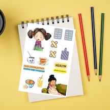 Hasta Modu Sticker Set 5 Sayfa Çıkartma
