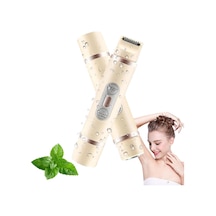 Qosigote Kadın Tıraş Makinesi, Konforlu Elektrikli 2'si 1 Arada Kadın Tıraş Makinesi, Çift Kafalı Tıraş Makinesi Kadınlar, Yüksek Verimli Ve Hassas, Kablosuz Usb Islak/kuru Epilatör Bej
