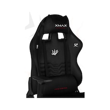 Rio Terletmez Kısmi Derili Kadife Kumaş Kırmızı Siyah Gaming Oyuncu Koltuğu -6 Siyah
