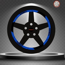 Yamaha Geniş Reflektif Mavi Jant Şeridi