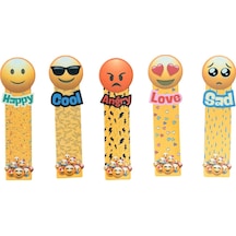 5 Adet Emoji Kitap Ayracı 15 Cm