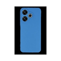 Redmi 13 4g Kılıf First Silikon - Mavi Bz8683140784478