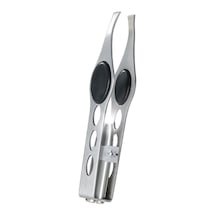 Polosmart Psc50 Paslanmaz Çelik Ergonomik İnce Uçlu Kaş Şekillendirici Led Işıklı Cımbız Siyah