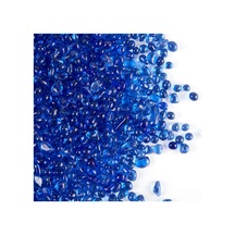 Ateş Çukuru Vazo Dolguları İçin Yüksek Parlaklık Yuvarlak Ateş Cam Taşlar, 36mm, 1pound Kavanoz Kobalt Mavisi