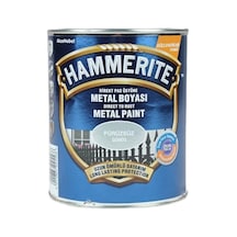 Hammerite Pas Üstü Metal Boyası Düz Gümüş 0,75Lt