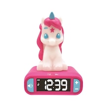 3d Unicorn Dijital Çalar Saat Sesli Işıklı 1 Adet Çok Renkli