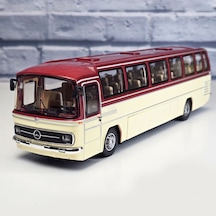 1:43 Ölçek Mercedes Benz O302 Otobüs Kırmızı/bej