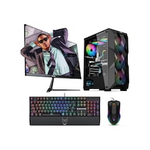 Izoly ST998977 i3-10100F 16 GB 256 GB M.2 NVMe RX580 8 GB 27" Free Dos Masaüstü Oyuncu Bilgisayarı